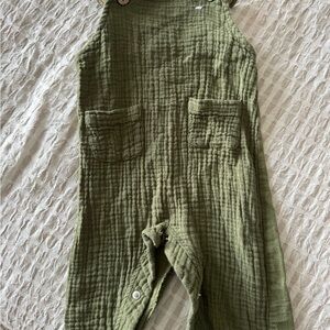 Mud Pie Olive Baby Overalls